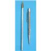 Image 1 : An Edwardian silver dip pen and a propelling pencil....