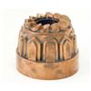 Image 1 : A late 19th century copper jelly mould, stamped with the shape number 355, 5.5 ins diam...