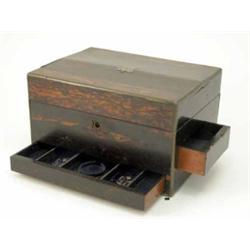 A Victorian coromandel toilet box (lacks fittings) 12ins....