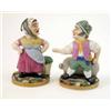 Image 1 : A pair of French porcelain pastille burner figures, comical, dwarf-like characters, male standing...