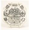 Image 1 : A Victorian Balance of Payments plate, 1887, printed in monochrome, 9.5in...