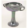 Image 1 : A Moorcroft two handled lustre cup, Art Nouveau style with broad bowl and tapering stem, coloured...