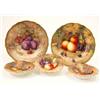 Image 1 : Two Royal Worcester cabinet plates, finely painted with fruit by H. Aynton and R. Sebright, date...