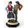 Image 1 : A Charles Vyse figure group, “The Dancing Gypsies”, circa 1936, male playing accordion, his femal...