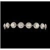 Image 1 : 7.38 ctw Diamond Bracelet - 14KT White Gold