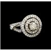 Image 1 : 14KT White Gold 1.48 ctw Diamond Ring