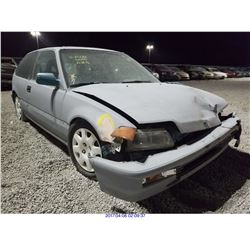 1991 - HONDA CIVIC SI // REBUILT SALVAGE // BONDED TITLE