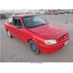 2001 - HYUNDAI ACCENT // PARTS ONLY