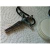 Image 2 : CRUSIFIX WHISTLE - ON ROPE - WHISTLE - but not whistling - needs cleaning - "PROTECT GOD " ON THE BA