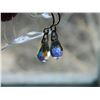 Image 3 : EARRINGS- CRYSTAL TEAR DROPS WITH STERLING SILVER FRENCH HOOKS