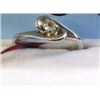 Image 1 : RING - 10K WHTIE GOLD WITH GEMSTONE - SZ 4.5 (1.9GM) - RETAIL ESTIMATE $350
