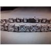 Image 2 : BRACELET - 50 CTW BRILLIANT CUT CZ IN STERLING SILVER SETTING - RETAIL ESTIMATE $250