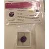 Image 2 : GEMSTONE - CERTIFIED 5.86CT VIOLET COLOR NATURAL AMETHYST  - OVAL FACETED - INCLUDES GEMSTONE ANALYS