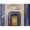 Image 2 : GOLD BAR -  1 GRAM .999 FINE GOLD BAR - SUNSHINE MINTING (SMI) - SECURITY PACKAGED WITH DECODER ON B