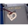 Image 1 : PENDANT - #1 HEART - 14K YELLOW GOLD