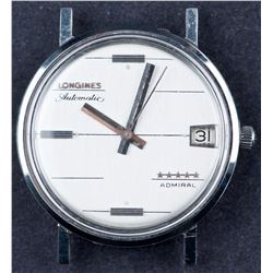 Longines Admiral Swiss Made Automatic Monobloc Steel Case 1960's Mens Dress Watch
