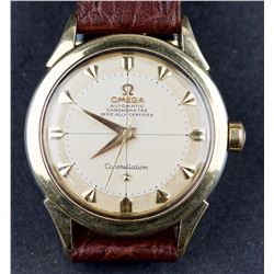 Vintage 1954 Omega Constellation 14 Kt Gold Cal. 354 "Bumper" Automatic Wristwatch