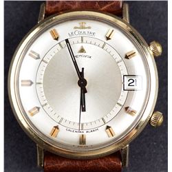 Classic Jaeger Lecoultre Memovox Calendar Alarm Mechanical Movement Wristwatch