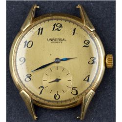 Early 1940's Universal Genève 18 Kt Gold Mechanical Movement Wristwatch