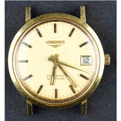 Vintage 18 Kt Gold Automatic Longines Conquest Watch