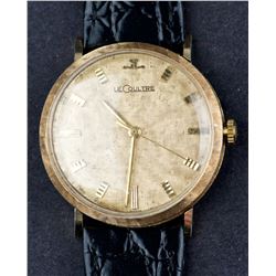 Vintage 14 Kt Gold Jeager Lecoultre Cal. 830 Wristwatch