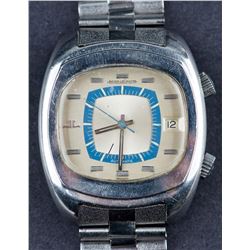 Vintage 1970's Jaeger Lecoultre Memovox "TV screen" Wristwatch