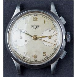 Vintage Heuer Chronograph Valjoux 72 Manual Wind Watch