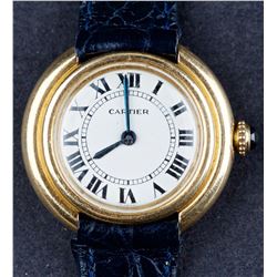 Vintage 1967 Cartier Vendome Ladies Dress watch in 18 Kt Gold