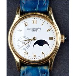 Vintage 1960's Ladies 18 Kt Gold Patek Philippe 4856 Moonphase
