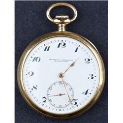 Circa 1920's 14 Kt Gold Vacheron & Constantin Pocket Watch