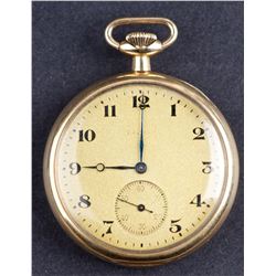 Antique 1908 Waltham Maximus Grade 14 Kt Gold Pocket Watch