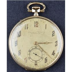 Antique 14 Kt IWC International Watch Co, Schaffhausen Pocket Watch