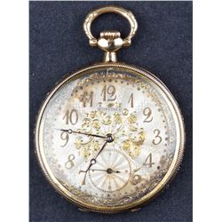 Antique 14 Kt Gold Longines Cal.18.89M Pocket Watch