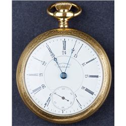 Antique 1889 Waltham A.T. & Co Grade Private Label Run - Canadian Pacific Railroad Pocket Watch