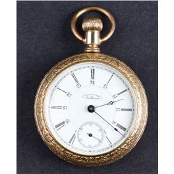 Antique Waltham Private Label Run - Canadian Pacific Railroad Pocket Watch