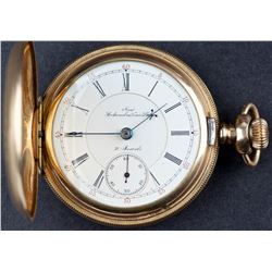 Antique New Colombus Time King Mechanical Pocket Watch