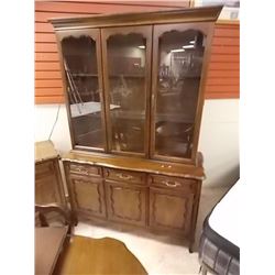 MAHOGANY CHINA CABINET - 2PC
