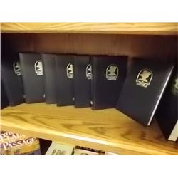 SHELF OF ASSORTED BOOKS   - BLACK - AGATHA CHRISTIE MYSTERY COLLECTION