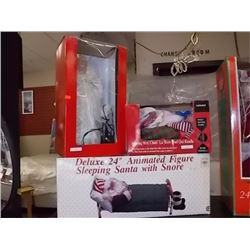 ANGLE & 2 SANTA SLEEPING = 3 PC TTL
