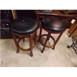 LEATHER UPHOLSTERED STOOLS - 1