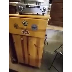 RUSTIC PINE CABINET - 1 DRAWER & 2 DOORS