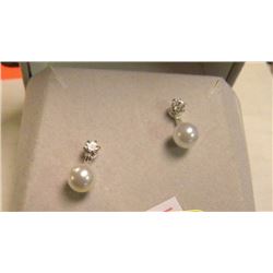 EARRINGS - PEARL STUDDED