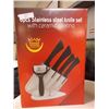 Image 2 : NEW STAINLESS STEEL KNIFE SET - 6PC