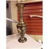 Image 1 : ORNATE BRASS ENGRAVED VASE - 20" TALL