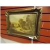 Image 1 : VINTAGE FRAMED OIL  - ORNATE FRAME - FARM LANE
