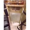 Image 1 : VINTAGE WASH BOARD - WOOD & GLASS