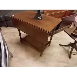 VINTAGE DROP LEAF TABLE - BARLEY TWIST LEGS