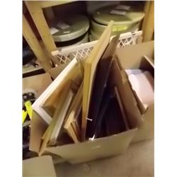 BOX OF ASSORTED PICTURE FRAMES