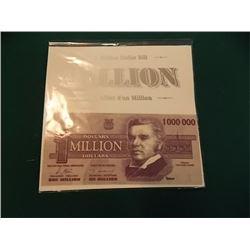 CANADIAN MILLION DOLLAR BILL - "not legal tender unfortunately "