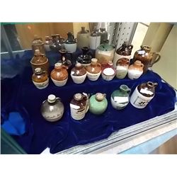 MINITURE CLAY WHISKEY JUGS - 18TT;